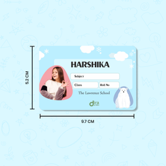 Personalized Polar Bear Name Slip | Custom Kids ID Labels for School by Diraprints
