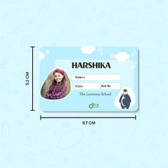 Personalized Penguin Name Slip | Custom Kids ID Labels for School by Diraprints