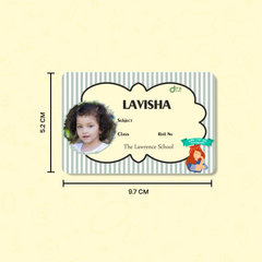 Personalized "Girl Can Do Anything" Name Slip | Custom Kids ID Labels for School by Diraprints