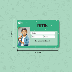 Personalized Basic Child Name Slip | Custom Kids ID Labels for School by Diraprints