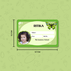Personalized Butterfly Name Slip | Custom Kids ID Labels for School by Diraprints