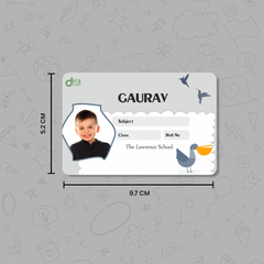 Personalized Cute Seagull Name Slip | Custom Kids ID Labels for School by Diraprints