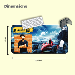 Personalized F1 Car Racing Desk Mat | Custom Photo Motorsports Desk Mat by Diraprints