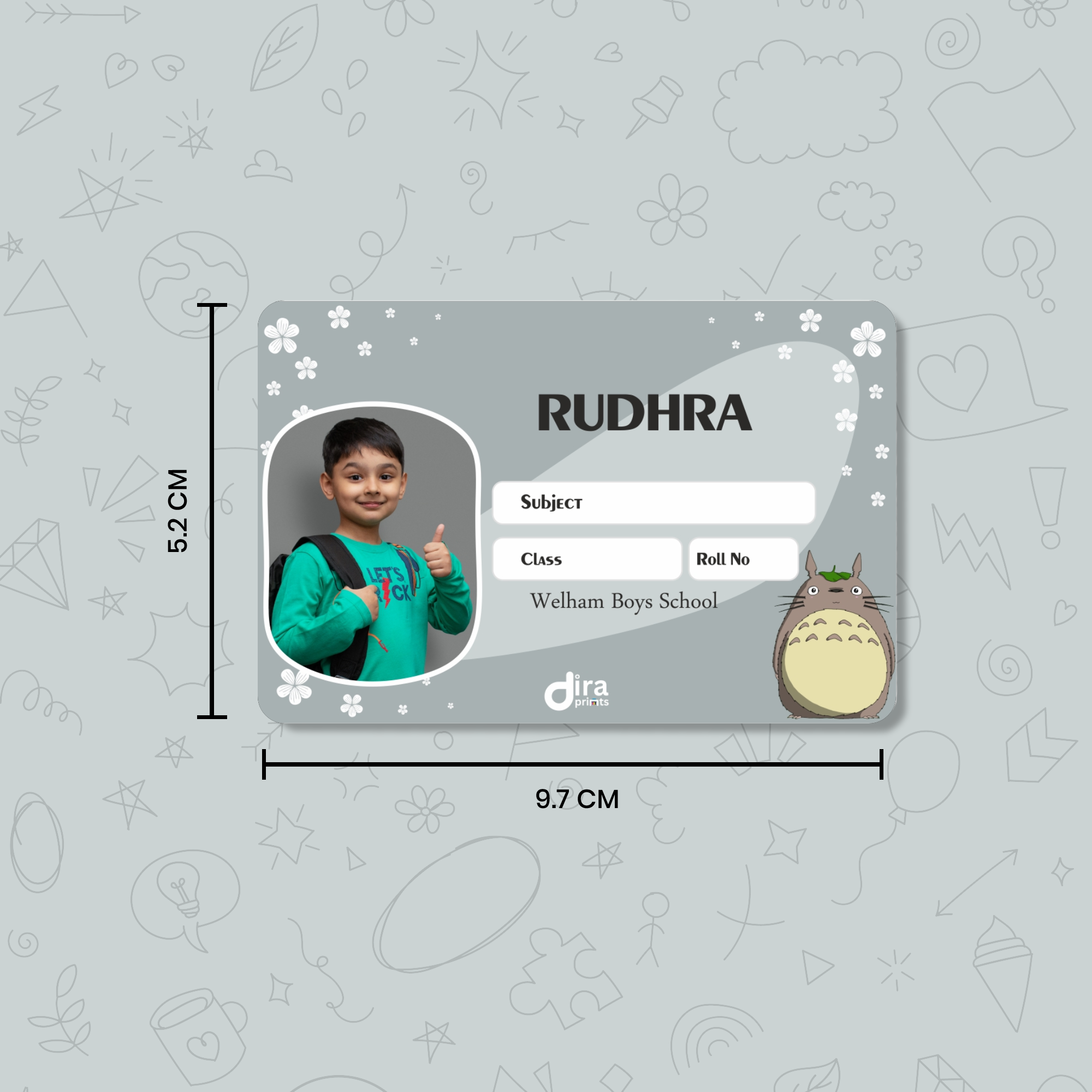 Personalized Totoro Name Slip by Diraprints