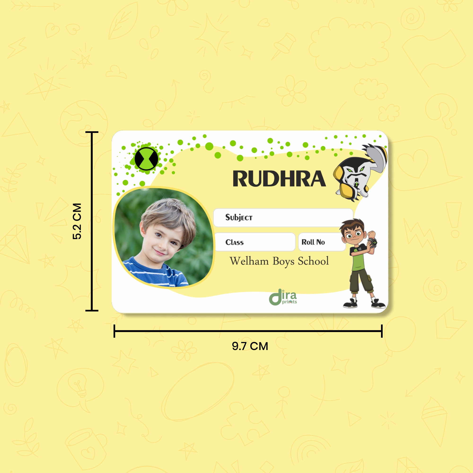 Personalized Ben 10 Cannonbolt Name Slip by Diraprints