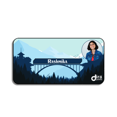 Personalized Nature Landscape Desk Mat | Custom Photo Scenic Bridge Desk Mat by Diraprints
