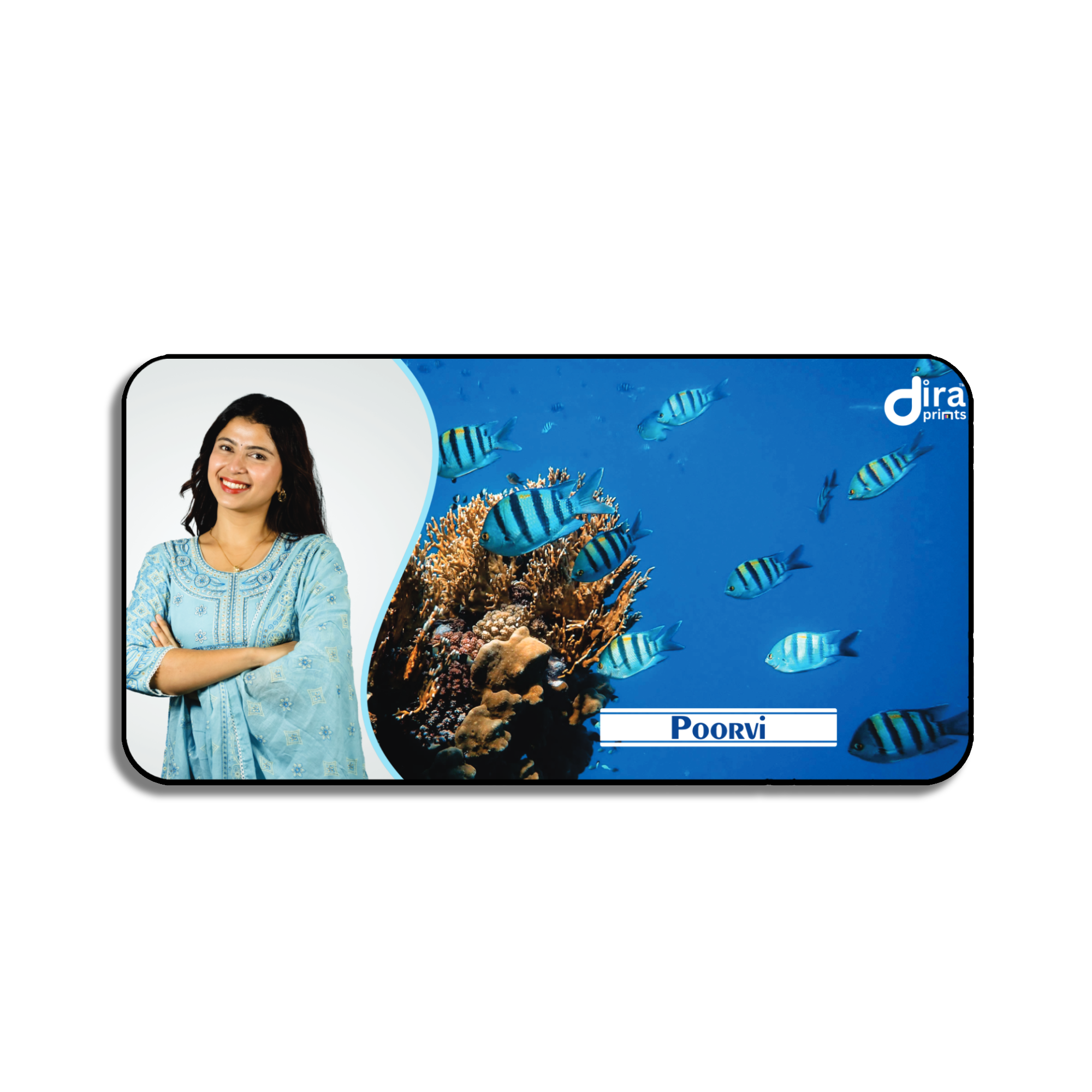Personalized Underwater World Desk Mat | Custom Photo Ocean Desk Mat by Diraprints