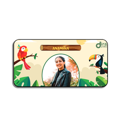 Personalized Parrot Theme Desk Mat | Custom Photo Tropical Bird Desk Mat by Diraprints