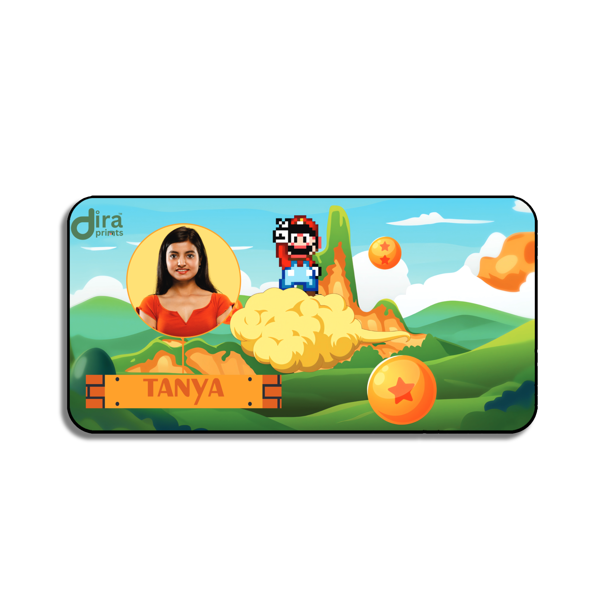 Personalized Mario Theme Desk Mat | Custom Photo Nintendo Gaming Desk Mat by Diraprints