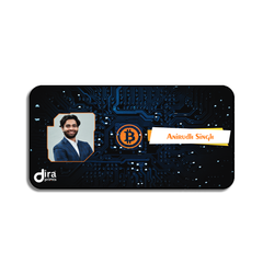 Personalized Bitcoin Crypto Desk Mat | Custom Photo Currency Desk Mat by Diraprints